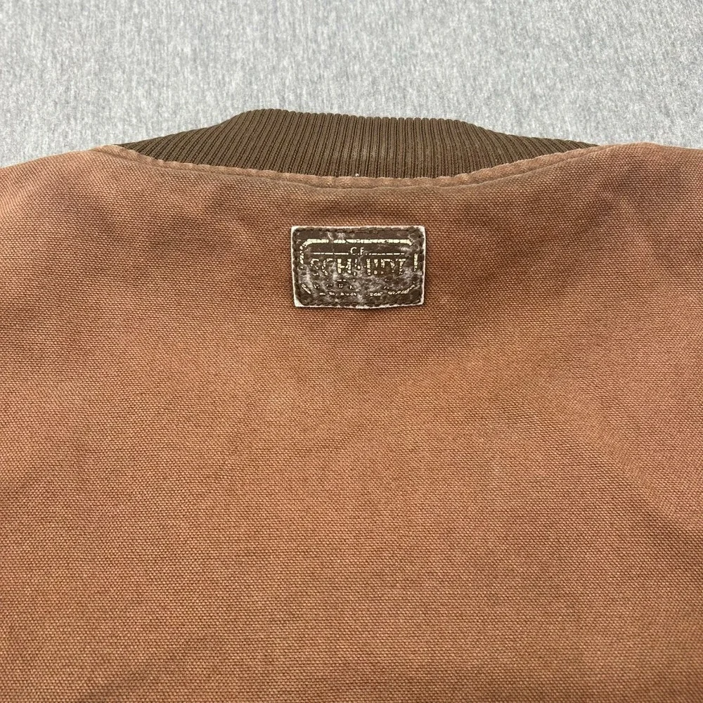 CE Schmidt Full Zip Sherpa Lined Canvas Vest Mens 3XL Brown Outdoor Workwear - Picture 14 of 16